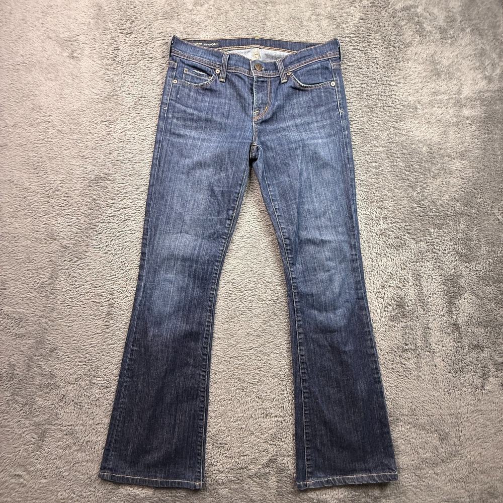 Citizens of Humanity Y2K VTG Ingrid Low Waist Flare Jeans 26x31 Dark Wash Denim